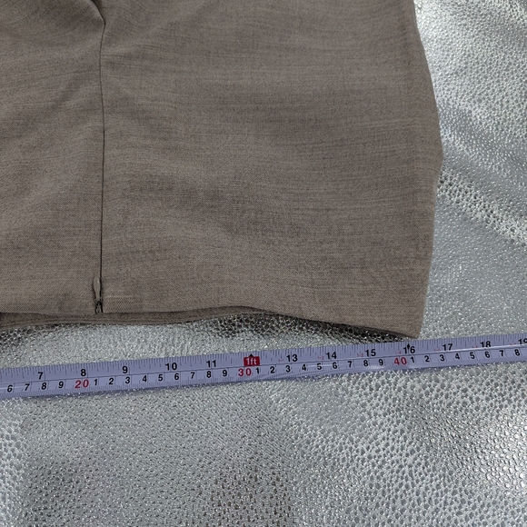 Doncaster Collection Virgin Wool Blend Dress Pants 12 Beige Professional Career - Picture 3 of 6
